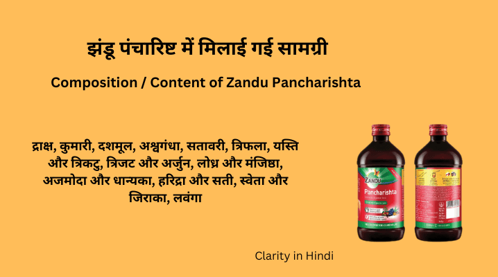 Zandu Pancharishta uses in hindi