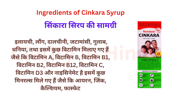 Cinkara Syrup Uses in Hindi